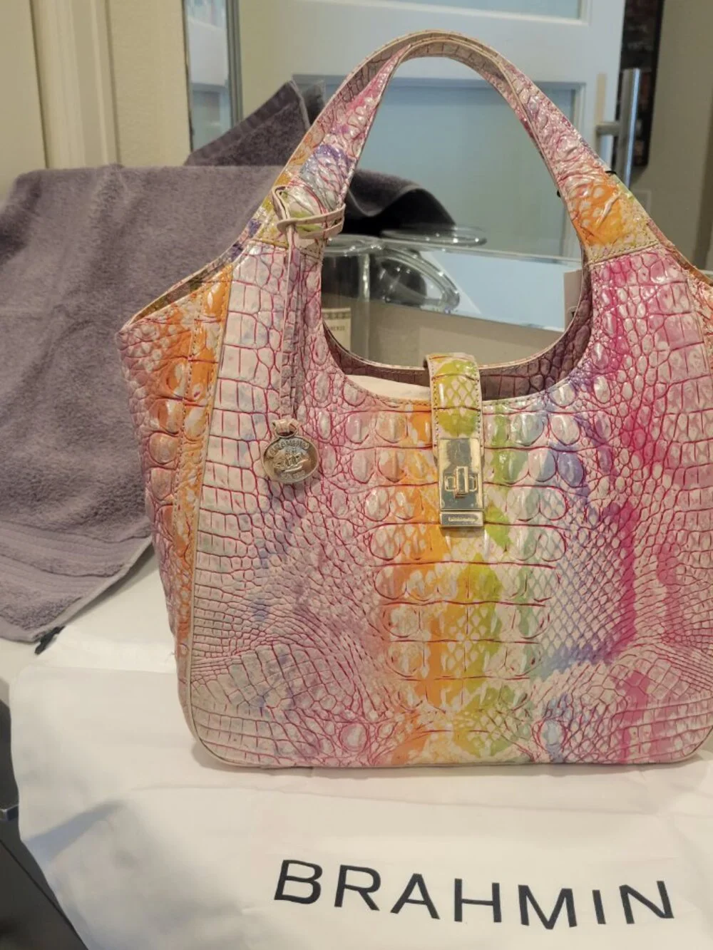 NWT Brahmin Bag and Matching Card Wallet - Carla Optimism Melbourne